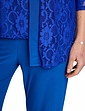 3 Piece Lace Trim Trouser Set - Cobalt