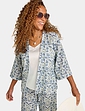 Soft Jacket and Trouser Set - Grey & Cornflower
