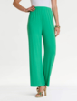 Three Piece Lace Trim Trouser Set - Green