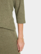 Two Piece Brushed Rib Top and Skirt Set - Soft Green