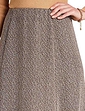 Ladies Tweed Effect Skirt 25 Inches - Brown