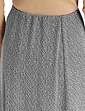 Tweed Effect Skirt 27 Inch Length - Charcoal