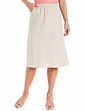 Linen Look Skirt Stone