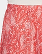 Plisse Skirt 25 Inch - Coral Print