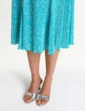 Plisse Skirt 25 Inch - Turquoise