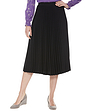 Sunray Permanent Pleat Jersey Skirt - Black