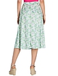 Print Elasticated Waist Skirt - Green