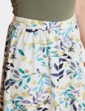 Print Elasticated Waist Skirt - Ivory Multi
