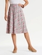 Print Elasticated Waist Skirt - Khaki