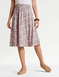 Print Elasticated Waist Skirt - Khaki
