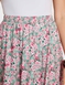 Print Elasticated Waist Skirt - Khaki