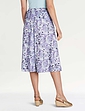 Print Elasticated Waist Skirt - Lavender