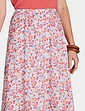 Print Elasticated Waist Skirt - Peach