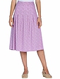 Viscose Print Pleat Front Skirt - Lavender