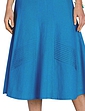 Fully Lined Linen Mix Skirt - Blue