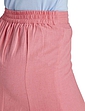 Fully Lined Linen Mix Skirt - Coral