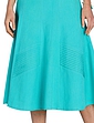 Fully Lined Linen Mix Skirt - Mint