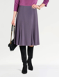 Lined Soft Jersey Skirt - Mink