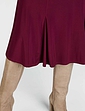 Lined Soft Jersey Skirt - Wine