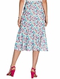 Mesh Lined Skirt with Split - Duck Egg
