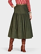 Tiered Cord Skirt - Green