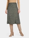 Six Panel Diamond Check Skirt - Olive
