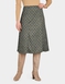 Six Panel Diamond Check Skirt - Olive