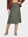 Six Panel Diamond Check Skirt - Olive