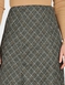 Six Panel Diamond Check Skirt - Olive
