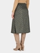 Six Panel Diamond Check Skirt - Olive
