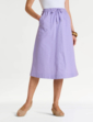 Cotton Pull On Skirt - Lavender