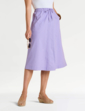 Cotton Pull On Skirt - Lavender