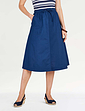 Cotton Pull On Skirt - Navy