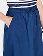 Cotton Pull On Skirt - Navy