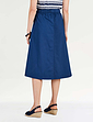 Cotton Pull On Skirt - Navy