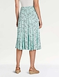 Lined Print Jersey Skirt - Duck Egg Blue