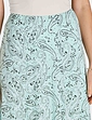 Lined Print Jersey Skirt - Duck Egg