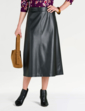 Faux Leather Skirt - Black