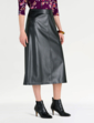 Faux Leather Skirt - Black