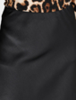 Pull On Bias Cut Satin Skirt - Black
