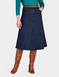 Denim Panel Skirt - Indigo