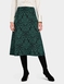 Baroque Jacquard Jersey Skirt - Green
