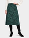 Baroque Jacquard Jersey Skirt - Green