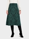 Baroque Jacquard Jersey Skirt - Green
