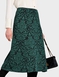 Baroque Jacquard Jersey Skirt - Green