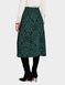 Baroque Jacquard Jersey Skirt - Green