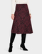 Baroque Jacquard Jersey Skirt - Wine