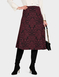 Baroque Jacquard Jersey Skirt - Wine