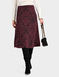 Baroque Jacquard Jersey Skirt - Wine