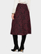 Baroque Jacquard Jersey Skirt - Wine